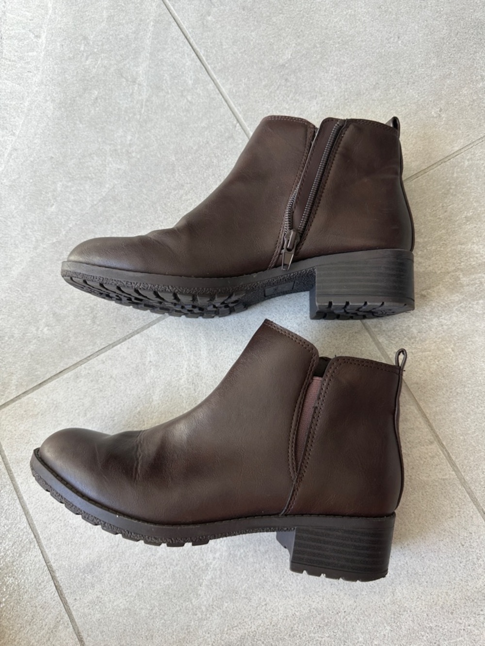 Brown Leather Ankle Boots